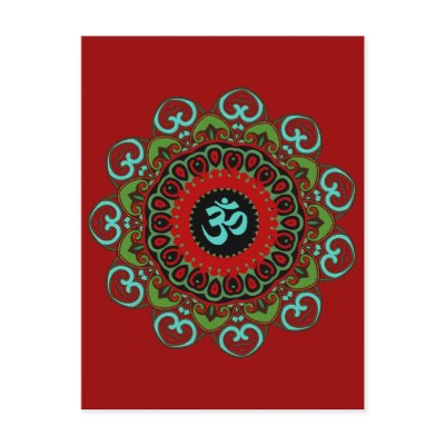 Om of Chaos Postcard by Jaenne
