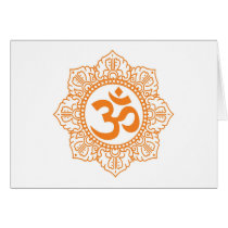 Om - Ohm - Aum Symbol Card