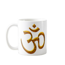 OM, old gold effect /Mug size 11oz by MAMJODH OM, old gold effect /Mug size 11oz
