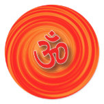 Om On Twirl Background stickers
