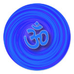 Om On Twirl Background stickers
