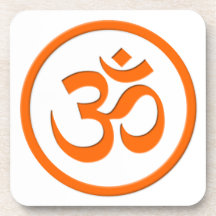 Om or Aum Drink Coaster
