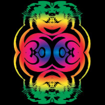 OM Rainbow Mirror T-Shirt by webgrrl OM Rainbow Mirror T-Shirt