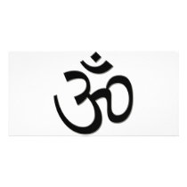 OM SHANTI CUSTOM PHOTO CARD