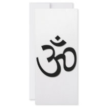 OM SHANTI rack cards