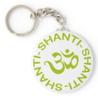 Om Shanti Shanti Shanti Gift Key Chain