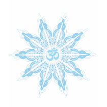 Om Snowflake Fitted T-shirt