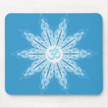 Om Snowflake Mousepad