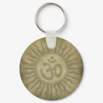 Om Star Keychain