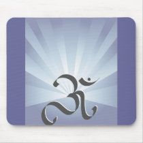 OM symbol and rays mousepads by cycreation OM symbol and rays mousepads