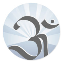OM symbol and rays stickers by cycreation OM symbol and rays stickers