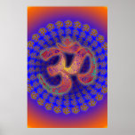 Om Symbol Colorfield Portal Mandala Print Om Symbol Colorfield Portal Mandala Print