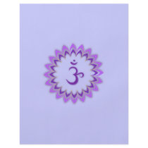 Om Symbol / Crown Chakra flyers by livingzen Om Symbol / Crown Chakra flyers