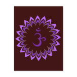 Om Symbol / Crown Chakra Postcard