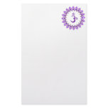 Om Symbol / Crown Chakra Stationery Paper