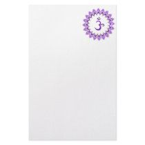 Om Symbol / Crown Chakra Stationery Paper