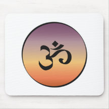 Om Symbol Mouse Pads