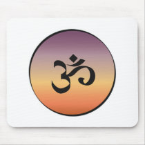 Om Symbol Mouse Pads