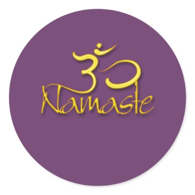 Om symbol, namaste stickers by Zen_Shop