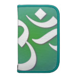 Om Symbol on Green Folio Planner