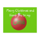 postcard - Christmas postcard for Oma-- Wishing a very Merry Christmas to my Oma.  (message can be changed)
