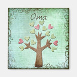 oma heart tree fridge magnets