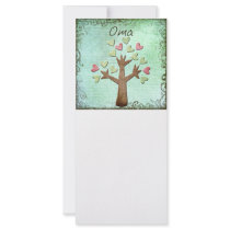 oma heart tree personalized rack card