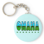 OMAHA NEBRASKA keychains