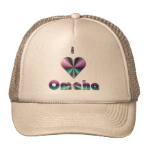 Omaha -- Purple & Turquoise Trucker Hats