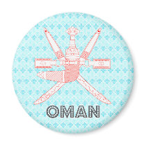 Oman Coat of Arms Fridge Magnet