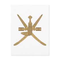 Oman Emblem postcards by FlagTshirts Oman Emblem postcards
