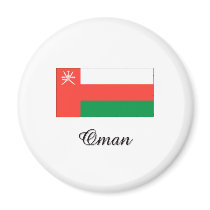 Oman Flag Design magnets by flagshirt Oman Flag Design magnets