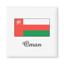 Oman Flag Design magnets by flagshirt Oman Flag Design magnets