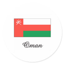 Oman Flag Design stickers by flagshirt Oman Flag Design stickers