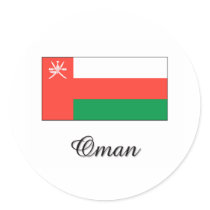 Oman Flag Design stickers by flagshirt Oman Flag Design stickers