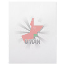 Oman Flag Map 2.0 Customized Letterhead