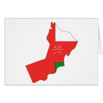 Oman flag map cards by FlagStore Oman flag map cards
