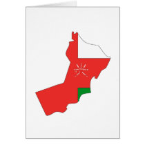 Oman flag map cards