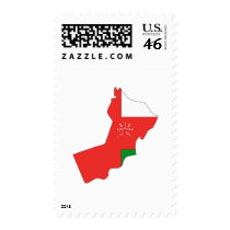 Oman flag map postage by FlagStore Oman flag map postage