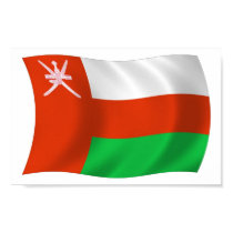 Oman Flag Poster Print