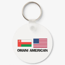 Omani American keychains by flagshirt Omani American keychains