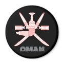 Omani Emblem magnets by FlagStore Omani Emblem magnets