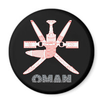 Omani Emblem magnets by FlagStore Omani Emblem magnets