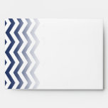 Ombre Chevron Style! back flap navy A7 Envelope