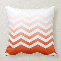 Ombre Chevron Style! coral Pillow