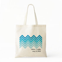 Ombre Chevron - Welcome/Out of Town Tote Bag