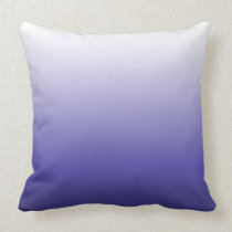 OMBRE Designer Throw Pillow White to Purple