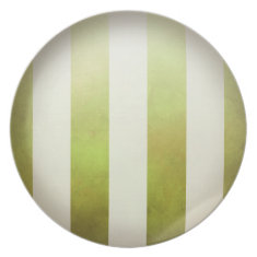 Ombre Watercolor Stripes | pear Party Plate