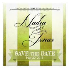 Ombre Watercolor Stripes Save the Date | pear Personalized Invite