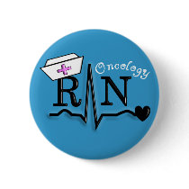 Omcology Nurse  RN Gifts QRS Design Button